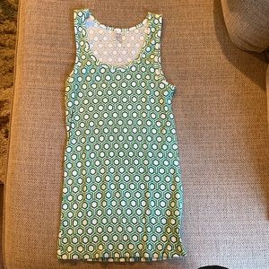 Large, green, old navy tank top